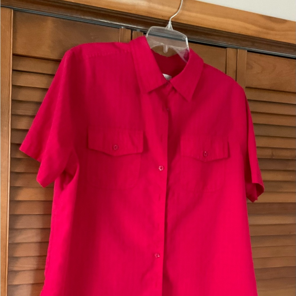 Bright Red Blouse